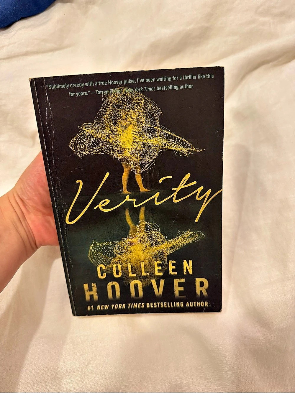 Grand Central Publishing Verity by Colleen Hoover Paperback Black & Yellow